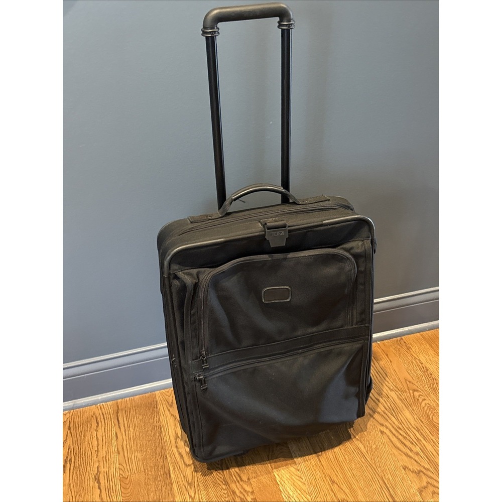 Tumi Made In USA Black Ballistic 22" Upright Vertical Wheeled Garment Bag